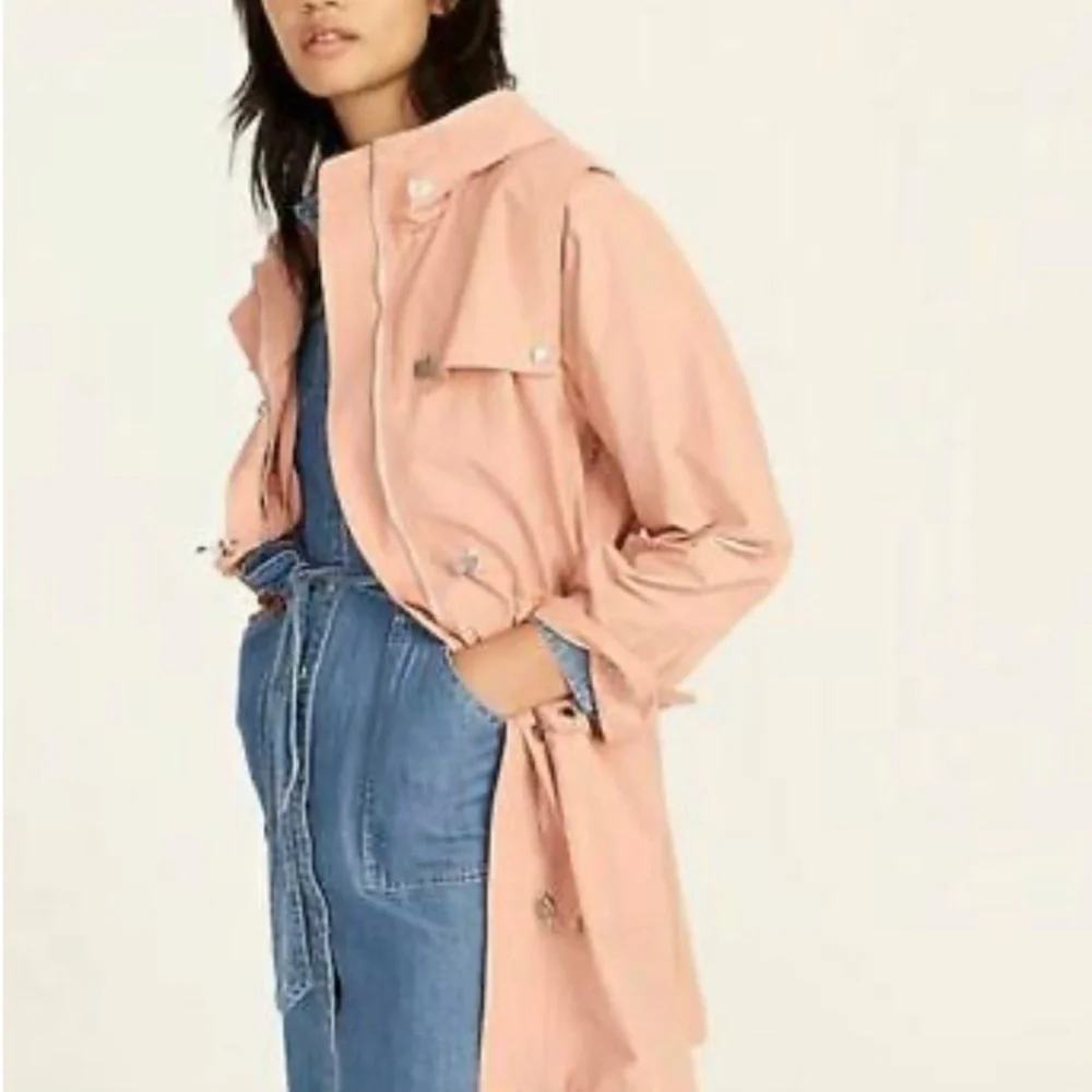 J.Crew Utility Lightweight Hooded Jacket - Warm Taupe Color Size M (New W/O Tag) - Picture 1 of 14
